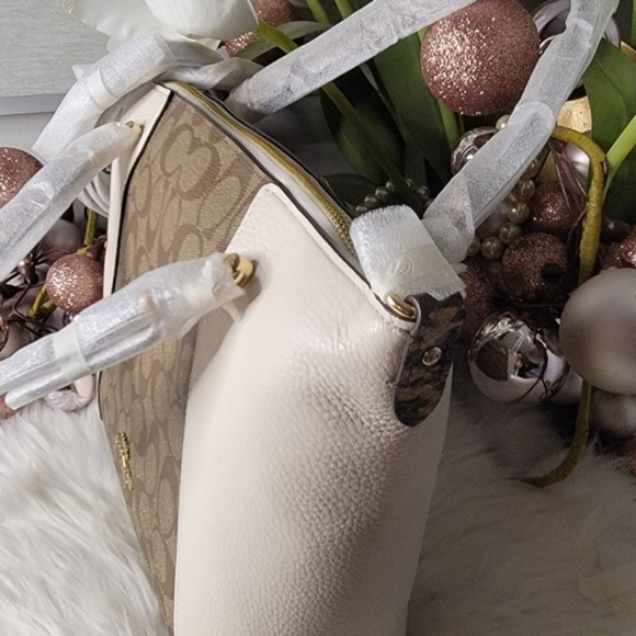 Coach Kacey Satchel In Colorblock Signature Canvas new - Picture 6 of 9